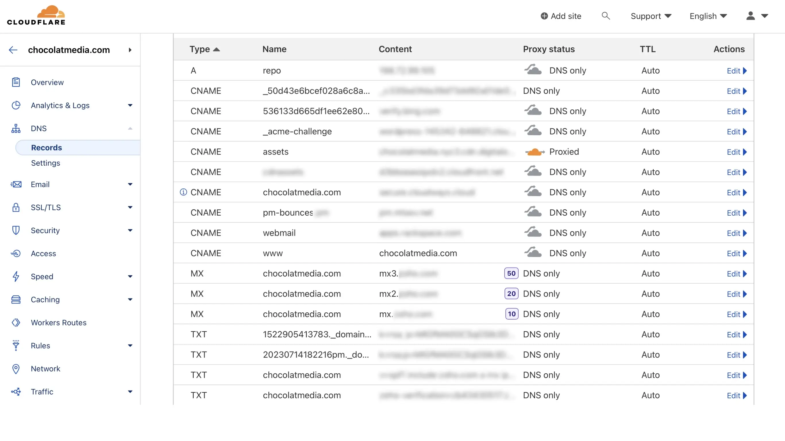 Gestion de DNS via Cloudflare